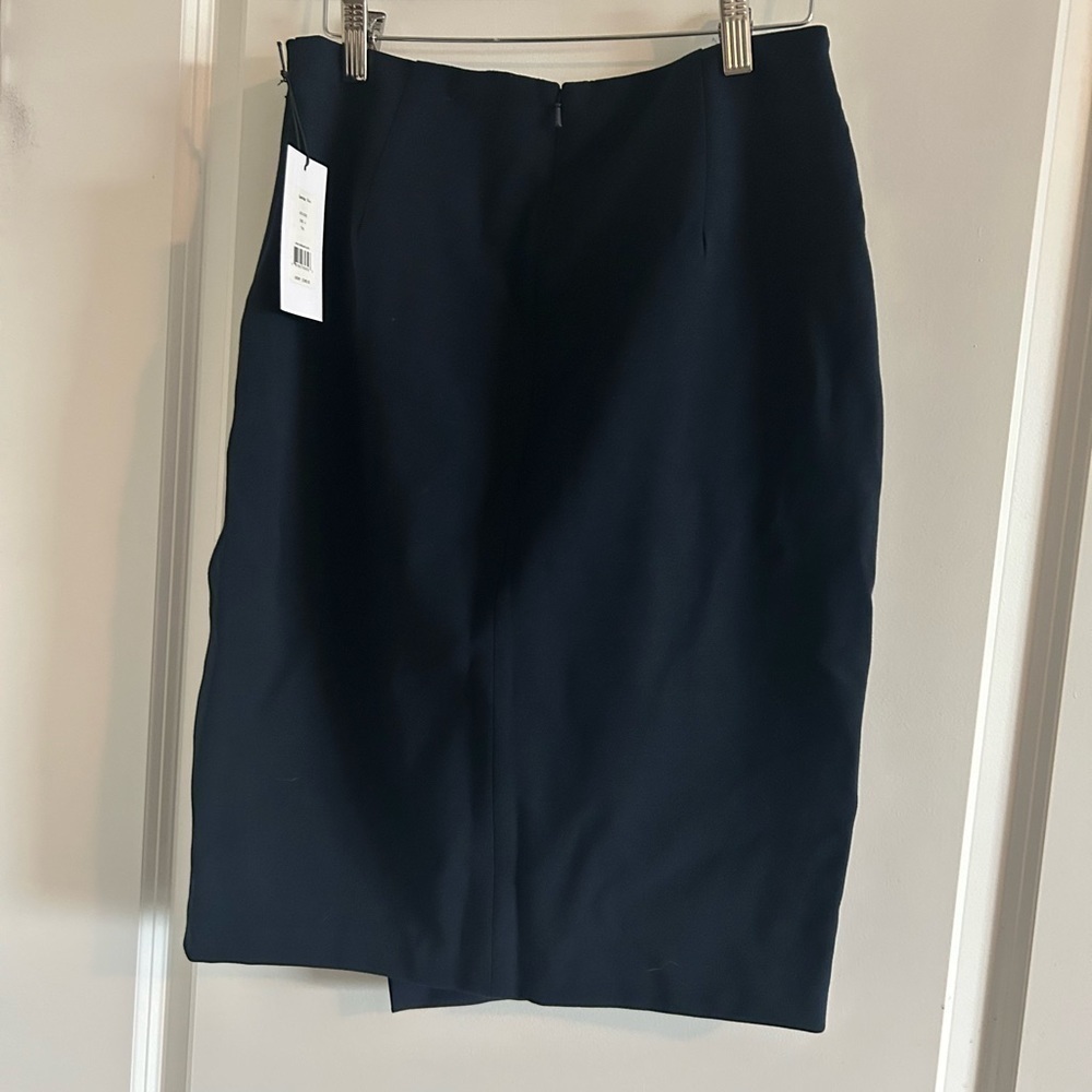 Nwt Bailey 44 Lavinia Skirt Asymmetrical Hem Wrap Front Twilight Size 4 - Picture 4 of 6